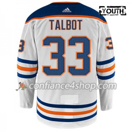 Adidas Maillot de Hockey Edmonton Oilers CAM TALBOT 33 Blanc Authentic - Enfant